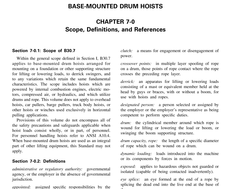 ASME B30.7 pdf download